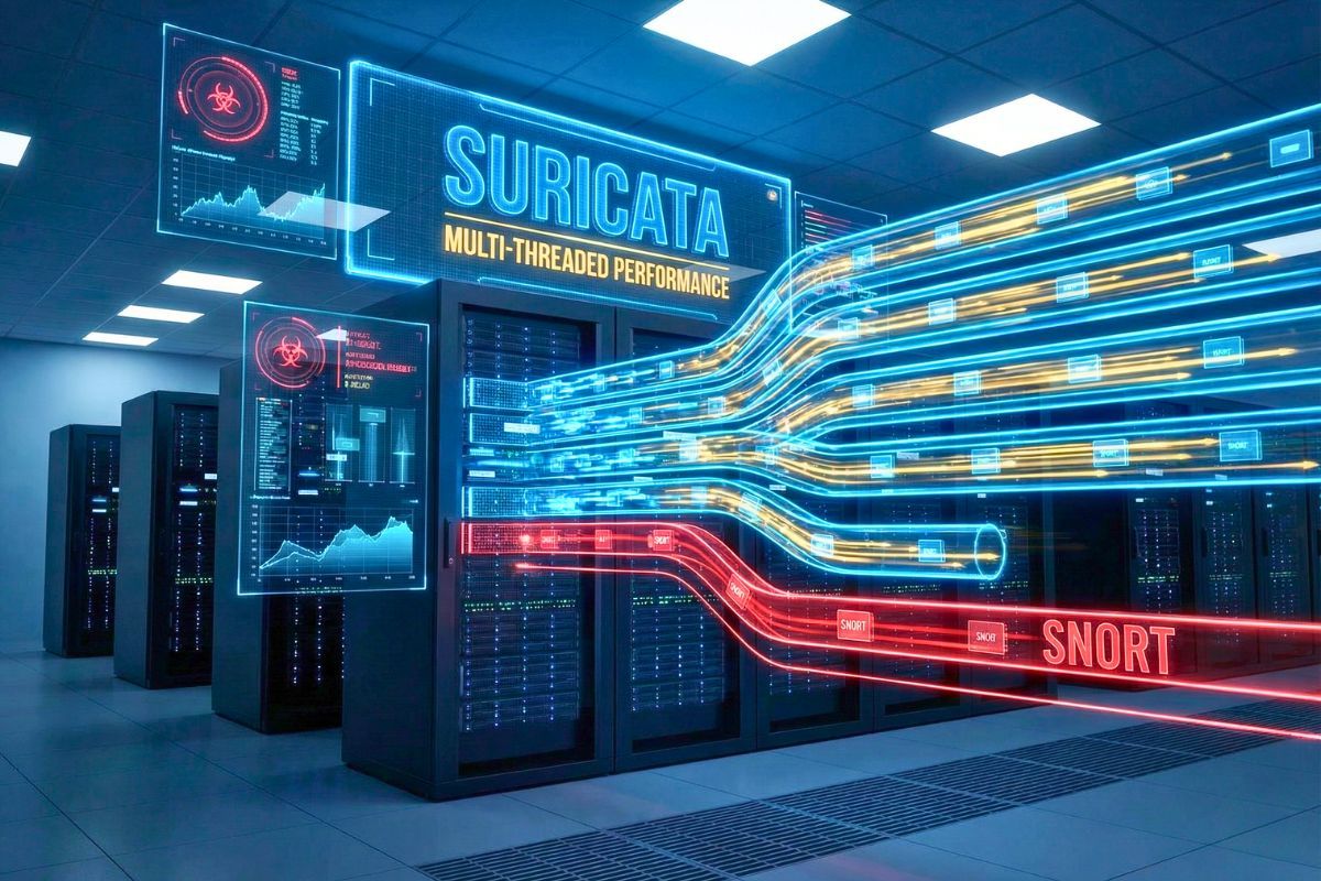 Porównanie Snort i Suricata system IDS IPS bezpieczeństwo sieci